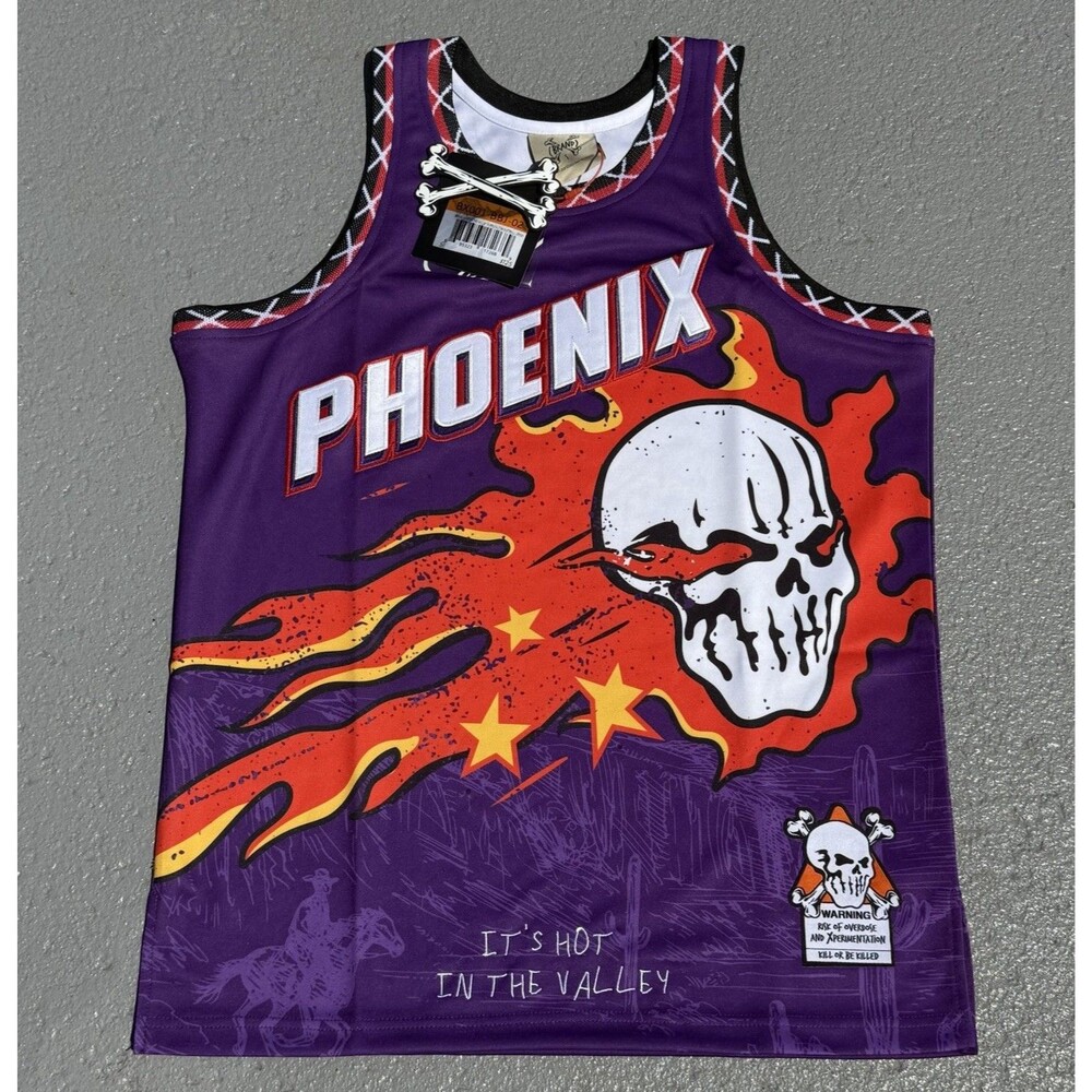 Men's NBA Phoenix Suns Devin Booker Jersey Brand X Purple Size Small
